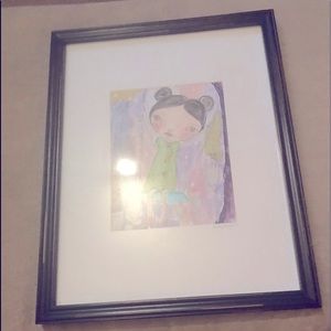 Picture Frame and White Mat 19.5 x 15.5